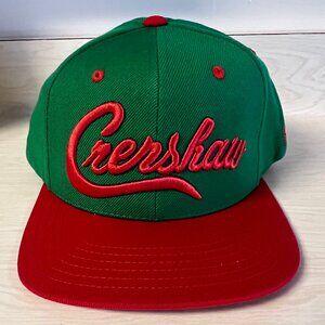 Crenshaw‎ Green & Red Snapback Hat by The Marathon Clothing